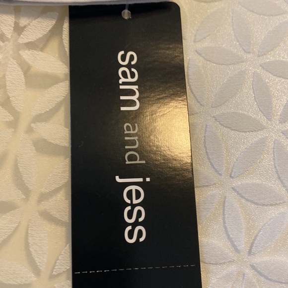 NWT Sam and Jess Long Sleeve Cotton Dress Sz Medium with open V-shaped back - Picture 5 of 8